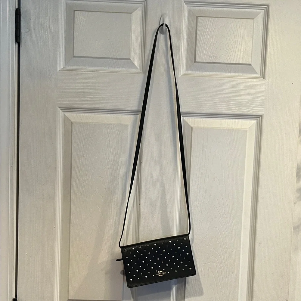 Coach Black Studded Crossbody Bag